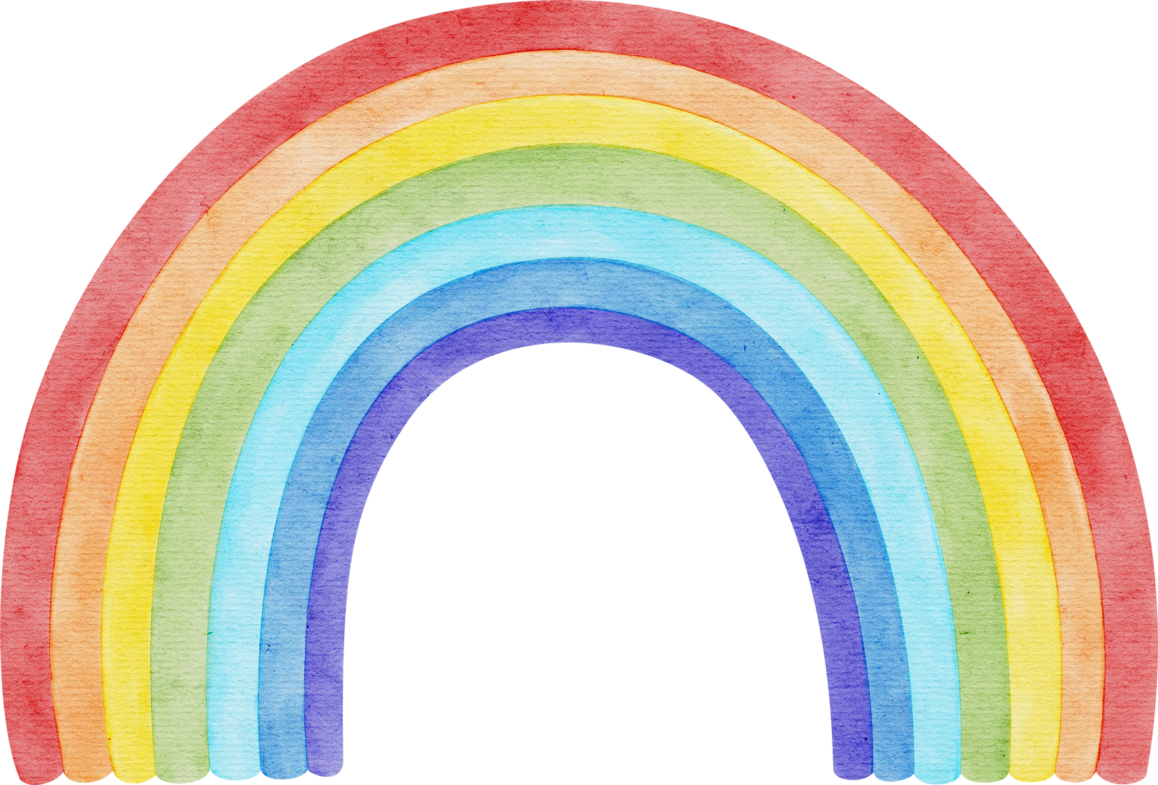 rainbow watercolor illustration